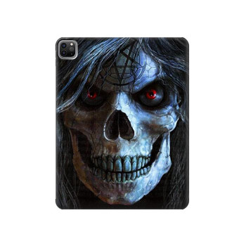 W2585 Evil Death Skull Pentagram Tablet Case Cover Custodia per iPad Pro 12.9 (2022, 2021, 2020, 2018), iPad Air 13 (2025, 2024)