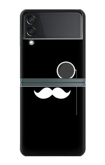 W1946 Sir Mustache Minimalism Hard Case For Samsung Galaxy Z Flip 3 5G