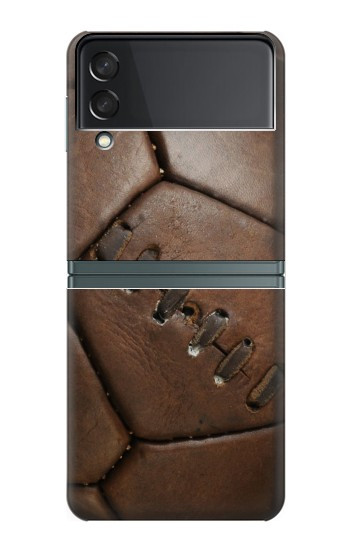 W2661 Leather Soccer Football Graphic Hard Case For Samsung Galaxy Z Flip 3 5G