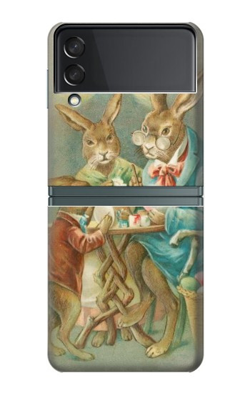 W3164 Easter Rabbit Family Hard Case For Samsung Galaxy Z Flip 3 5G