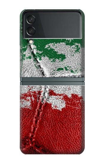 W3318 Italy Flag Vintage Football Graphic Hard Case For Samsung Galaxy Z Flip 3 5G