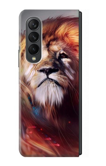 W0691 Leo Paint Hard Case For Samsung Galaxy Z Fold 3 5G