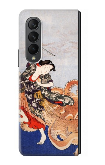 W2496 Japan Art Utagawa Kuniyoshi Tamatori Hard Case For Samsung Galaxy Z Fold 3 5G W2496 Japan Art Utagawa Kuniyoshi Tamatori Hard Case For Samsung Galaxy Z Fold 3 5G