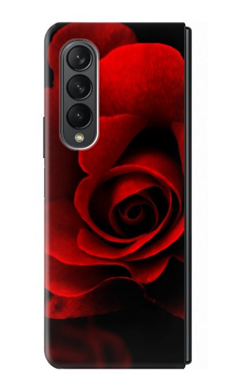 W2898 Red Rose Hard Case For Samsung Galaxy Z Fold 3 5G