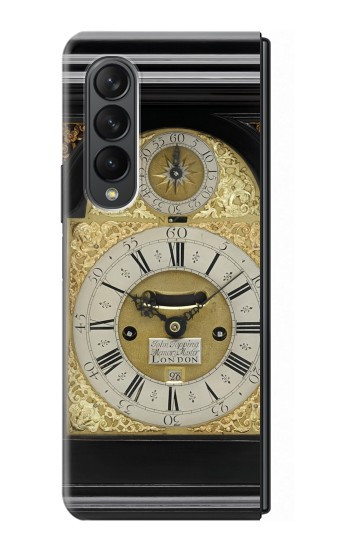 W3144 Antique Bracket Clock Hard Case For Samsung Galaxy Z Fold 3 5G