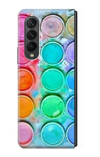 W3235 Watercolor Mixing Hard Case For Samsung Galaxy Z Fold 3 5G