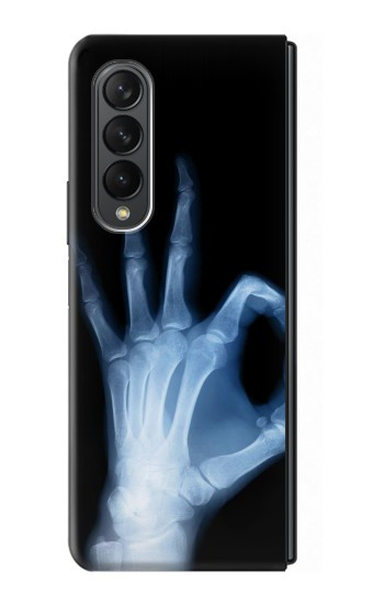 W3239 X-Ray Hand Sign OK Hard Case For Samsung Galaxy Z Fold 3 5G