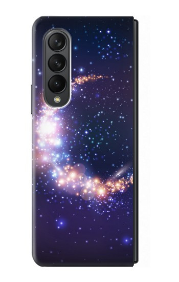 W3324 Crescent Moon Galaxy Hard Case For Samsung Galaxy Z Fold 3 5G