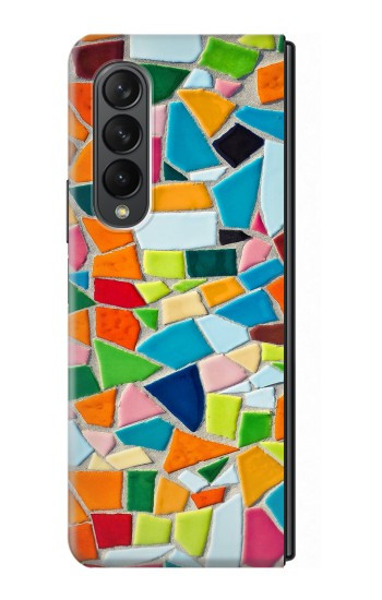 W3391 Abstract Art Mosaic Tiles Graphic Hard Case For Samsung Galaxy Z Fold 3 5G