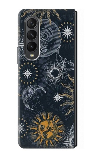 W3702 Moon and Sun Hard Case For Samsung Galaxy Z Fold 3 5G