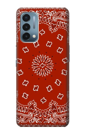 W3355 Bandana Red Pattern Case Cover Custodia e Flip Case per OnePlus Nord N200 5G