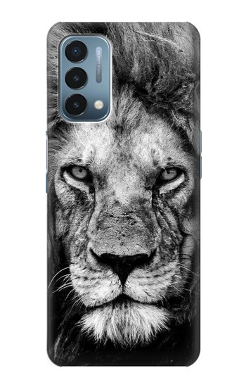W3372 Lion Face Case Cover Custodia e Flip Case per OnePlus Nord N200 5G