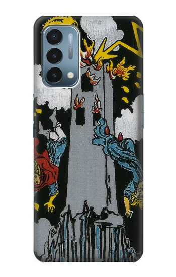 W3745 Tarot Card The Tower Case Cover Custodia e Flip Case per OnePlus Nord N200 5G