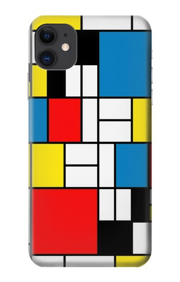 W3814 Piet Mondrian Line Art Composition Case Cover Custodia e Flip Case per iPhone 11