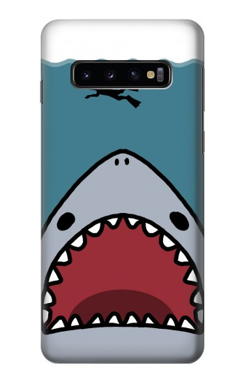 W3825 Cartoon Shark Sea Diving Case Cover Custodia e Flip Case per Samsung Galaxy S10
