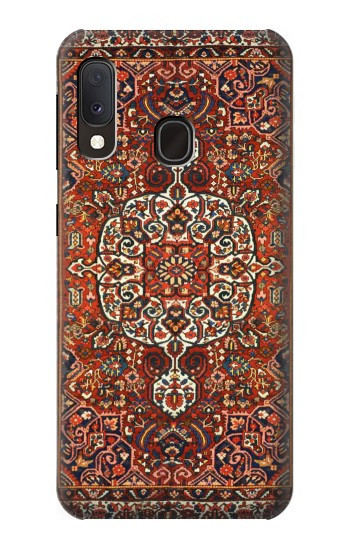 W3813 Persian Carpet Rug Pattern Case Cover Custodia e Flip Case per Samsung Galaxy A20e