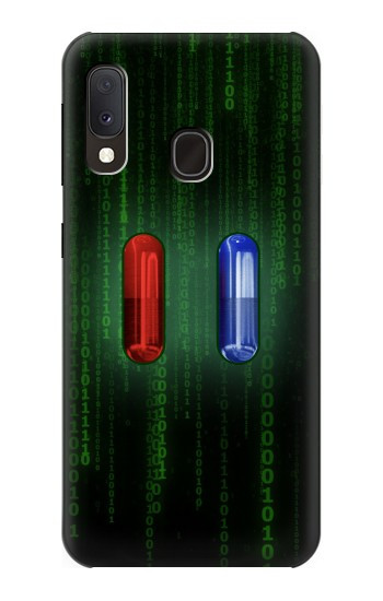 W3816 Red Pill Blue Pill Capsule Case Cover Custodia e Flip Case per Samsung Galaxy A20e