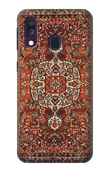 W3813 Persian Carpet Rug Pattern Case Cover Custodia e Flip Case per Samsung Galaxy A40