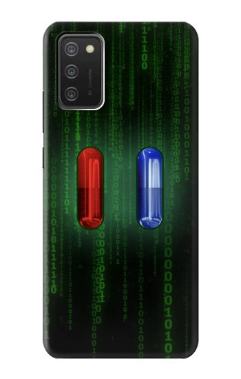 W3816 Red Pill Blue Pill Capsule Case Cover Custodia e Flip Case per Samsung Galaxy A03S