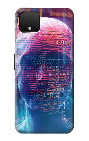 W3800 Digital Human Face Case Cover Custodia e Flip Case per Google Pixel 4