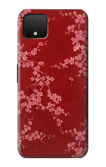 W3817 Red Floral Cherry blossom Pattern Case Cover Custodia e Flip Case per Google Pixel 4