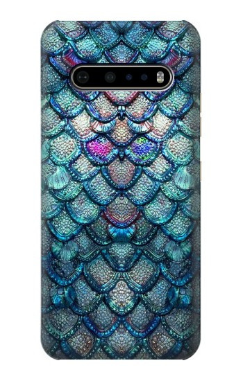 W3809 Mermaid Fish Scale Case Cover Custodia e Flip Case per LG V60 ThinQ 5G
