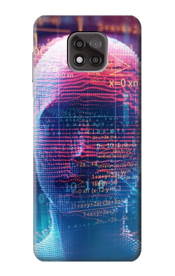 W3800 Digital Human Face Case Cover Custodia e Flip Case per Motorola Moto G Power (2021)