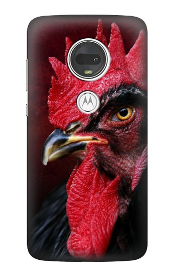 W3797 Chicken Rooster Case Cover Custodia e Flip Case per Motorola Moto G7, Moto G7 Plus