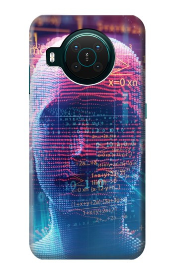 W3800 Digital Human Face Case Cover Custodia e Flip Case per Nokia X10