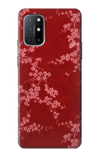W3817 Red Floral Cherry blossom Pattern Case Cover Custodia e Flip Case per OnePlus 8T