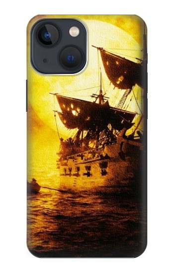 W0841 Pirates Black Pearl Case Cover Custodia e Flip Case per iPhone 13 mini
