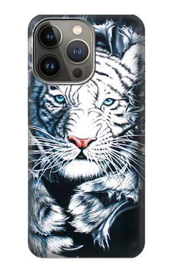 W0265 White Tiger Case Cover Custodia e Flip Case per iPhone 13 Pro Max
