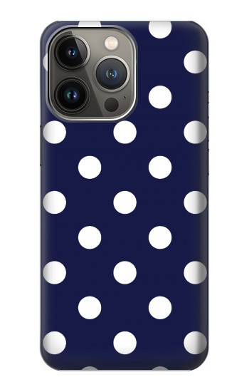 W3533 Blue Polka Dot Case Cover Custodia e Flip Case per iPhone 13 Pro Max