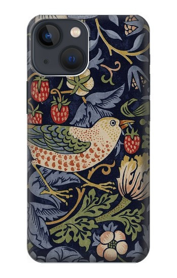 W3791 William Morris Strawberry Thief Fabric Case Cover Custodia e Flip Case per iPhone 13