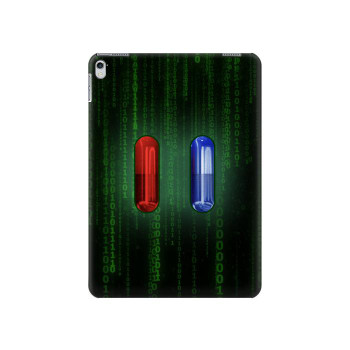 W3816 Red Pill Blue Pill Capsule Tablet Case Cover Custodia per iPad 9.7 (2017,2018), iPad 6, iPad 5