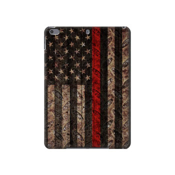 W3804 Fire Fighter Metal Red Line Flag Graphic Tablet Case Cover Custodia per iPad Pro 10.5, iPad Air (2019, 3rd)