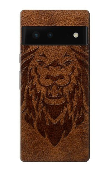 W2529 Leo Zodiac Tattoo Brown Graphic Print Case Cover Custodia e Flip Case per Google Pixel 6