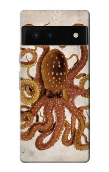 W2801 Vintage Octopus Case Cover Custodia e Flip Case per Google Pixel 6