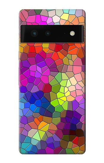 W3677 Colorful Brick Mosaics Case Cover Custodia e Flip Case per Google Pixel 6