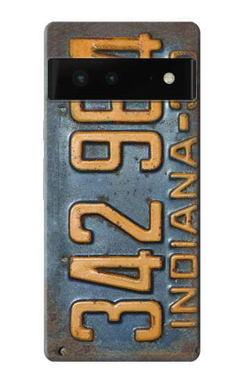 W3750 Vintage Vehicle Registration Plate Case Cover Custodia e Flip Case per Google Pixel 6