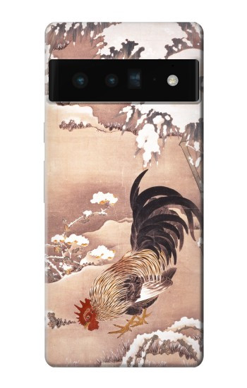 W1332 Ito Jakuchu Rooster Case Cover Custodia e Flip Case per Google Pixel 6 Pro