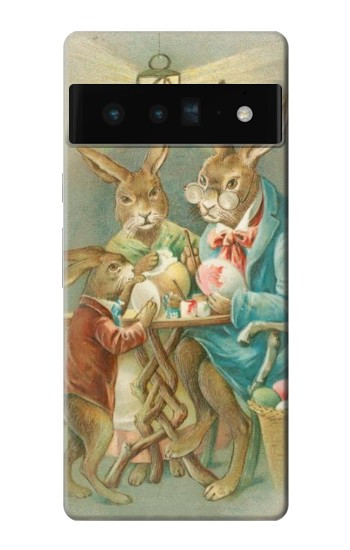 W3164 Easter Rabbit Family Case Cover Custodia e Flip Case per Google Pixel 6 Pro