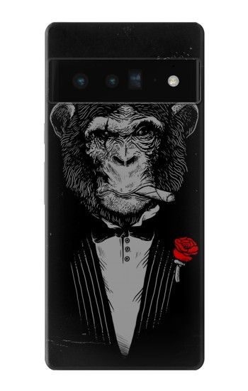W3167 Funny Monkey God Father Case Cover Custodia e Flip Case per Google Pixel 6 Pro