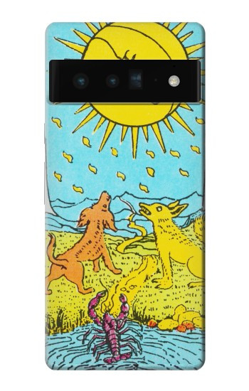 W3435 Tarot Card Moon Case Cover Custodia e Flip Case per Google Pixel 6 Pro