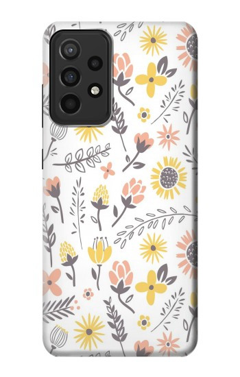 W2354 Pastel Flowers Pattern Case Cover Custodia e Flip Case per Samsung Galaxy A52s 5G