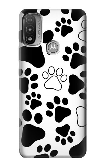 W2904 Dog Paw Prints Case Cover Custodia e Flip Case per Motorola Moto E20,E30,E40