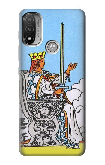 W3068 Tarot Card Queen of Swords Case Cover Custodia e Flip Case per Motorola Moto E20,E30,E40