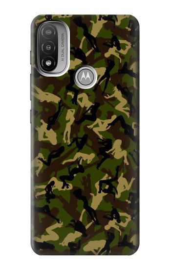 W3356 Sexy Girls Camo Camouflage Case Cover Custodia e Flip Case per Motorola Moto E20,E30,E40