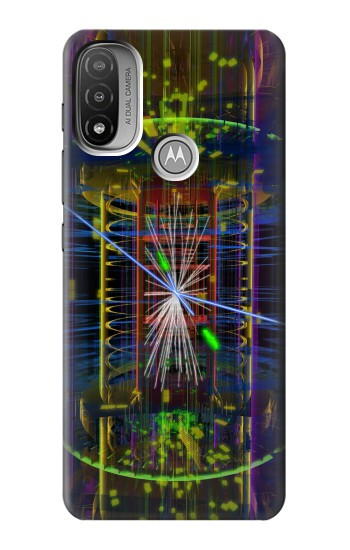 W3545 Quantum Particle Collision Case Cover Custodia e Flip Case per Motorola Moto E20,E30,E40