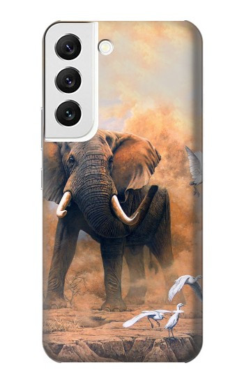W1292 Dusty Elephant Egrets Case Cover Custodia e Flip Case per Samsung Galaxy S22